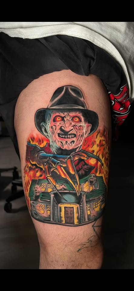 Color tattoo by Oscar Arce