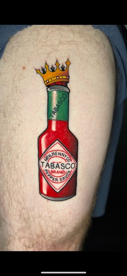 Color custom tattoo by Oscar Arce