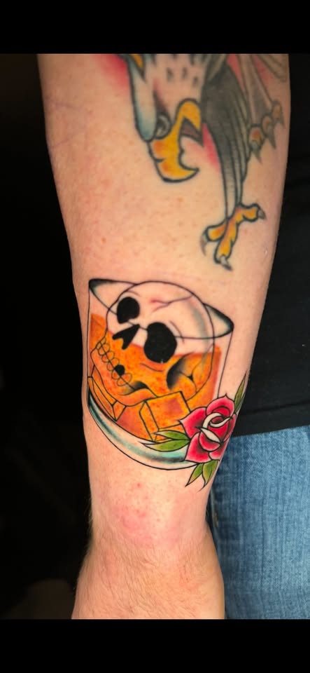 Color custom tattoo by Oscar Arce