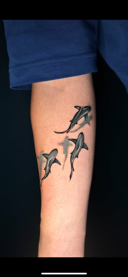 Color custom tattoo by Oscar Arce