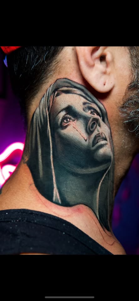 Weeping Veil — Black & Grey two-day session by Oscar Arce